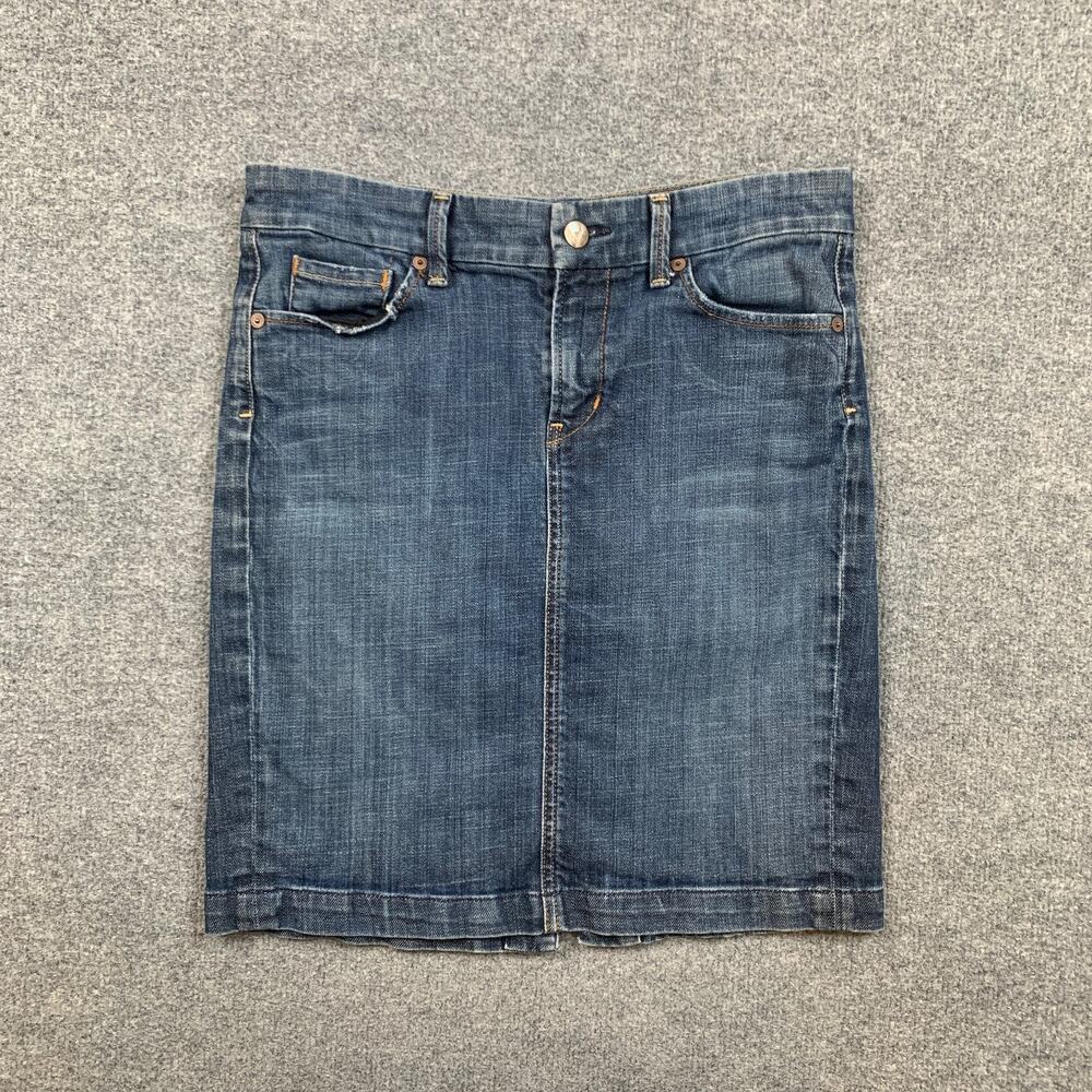 Citizens Of Humanity Skirt Womens 29 Novak Stretch Denim 358 Pencil Zip Fly Jean - Picture 2 of 10